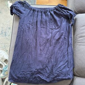 Women's Off-Shoulder Navy Lulus dress